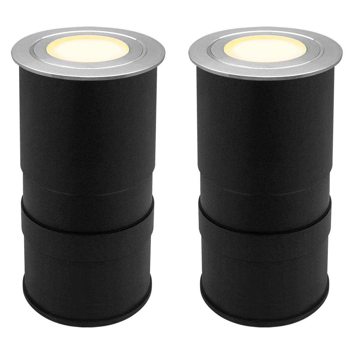 1.5W LED Ground Light Brushed Chrome IP67 Warm White 3000K - Energy Light Bulbs - Free delivery on all orders