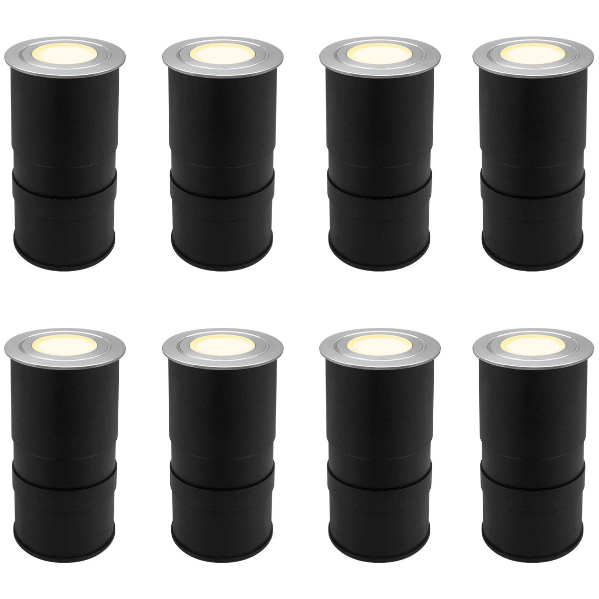 1.5W LED Ground Light Brushed Chrome IP67 Warm White 3000K - Energy Light Bulbs - Free delivery on all orders