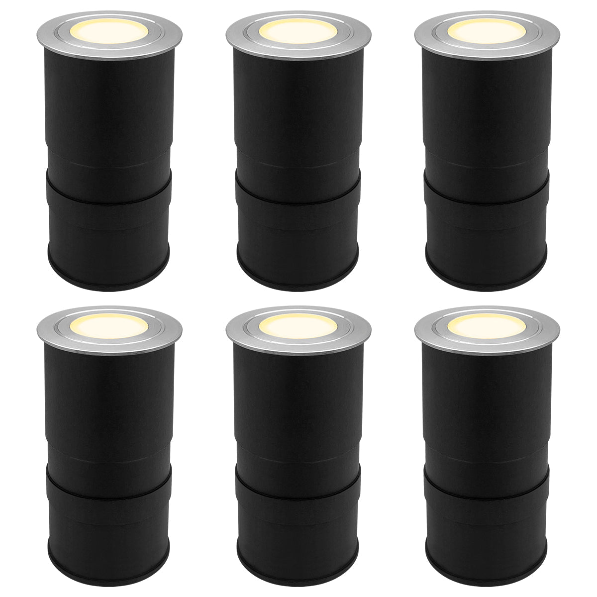 1.5W LED Ground Light Brushed Chrome IP67 Warm White 3000K - Energy Light Bulbs - Free delivery on all orders