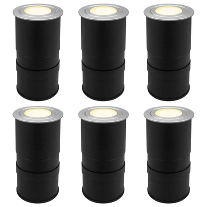 1.5W LED Ground Light Brushed Chrome IP67 Warm White 3000K - Energy Light Bulbs - Free delivery on all orders