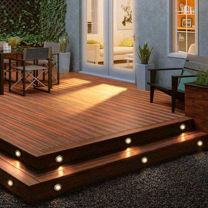 1.5W LED Ground Light Brushed Chrome IP67 Warm White 3000K - Energy Light Bulbs - Free delivery on all orders