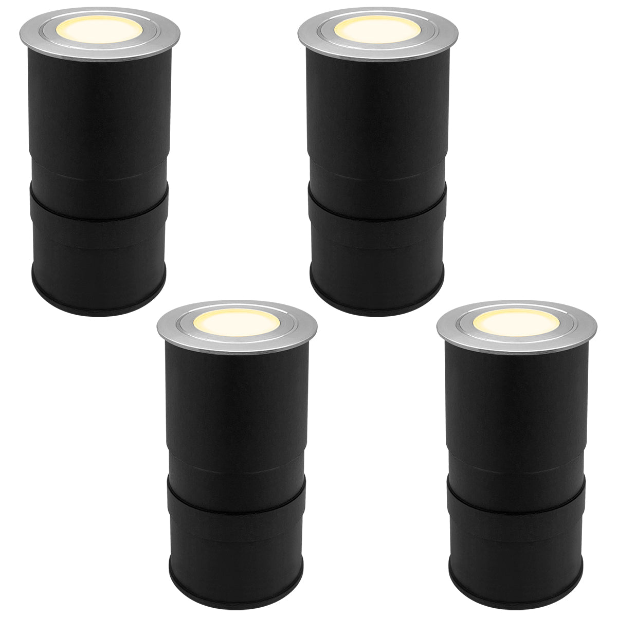 1.5W LED Ground Light Brushed Chrome IP67 Warm White 3000K - Energy Light Bulbs - Free delivery on all orders