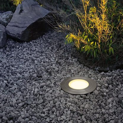 1.5W LED Ground Light Brushed Chrome IP67 Warm White 3000K - Energy Light Bulbs - Free delivery on all orders