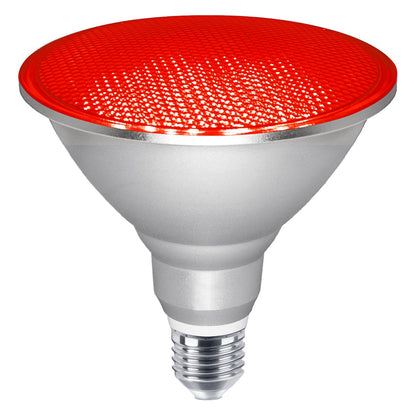 15w LED PAR38 Coloured Outdoor Garden Spot Light Bulb E27 - Free delivery on all orders