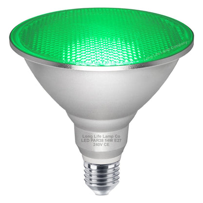 15w LED PAR38 Coloured Outdoor Garden Spot Light Bulb E27 - Energy Light Bulbs - Free delivery on all orders
