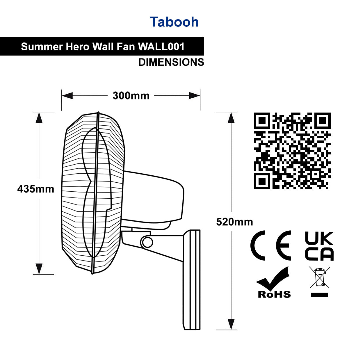 16 Inch Oscillating Wall Fan with Remote, Timer & 3 Speeds - Energy Light Bulbs - Free delivery on all orders
