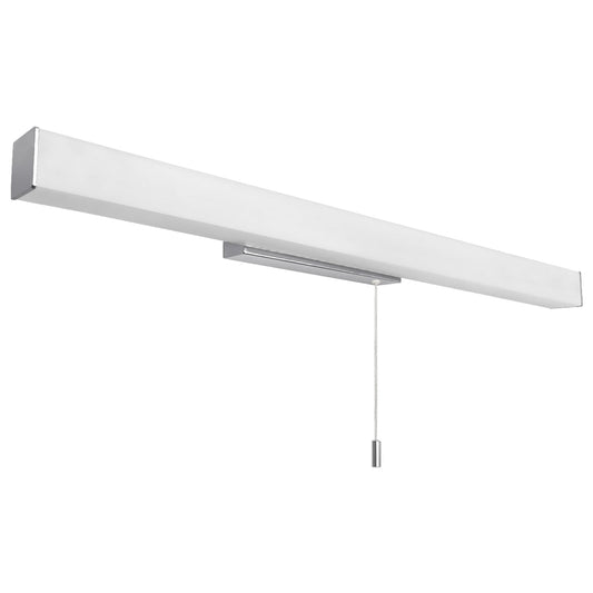 16W LED bathroom mirror wall light with pull cord, 6500K cool white and IP44 rating