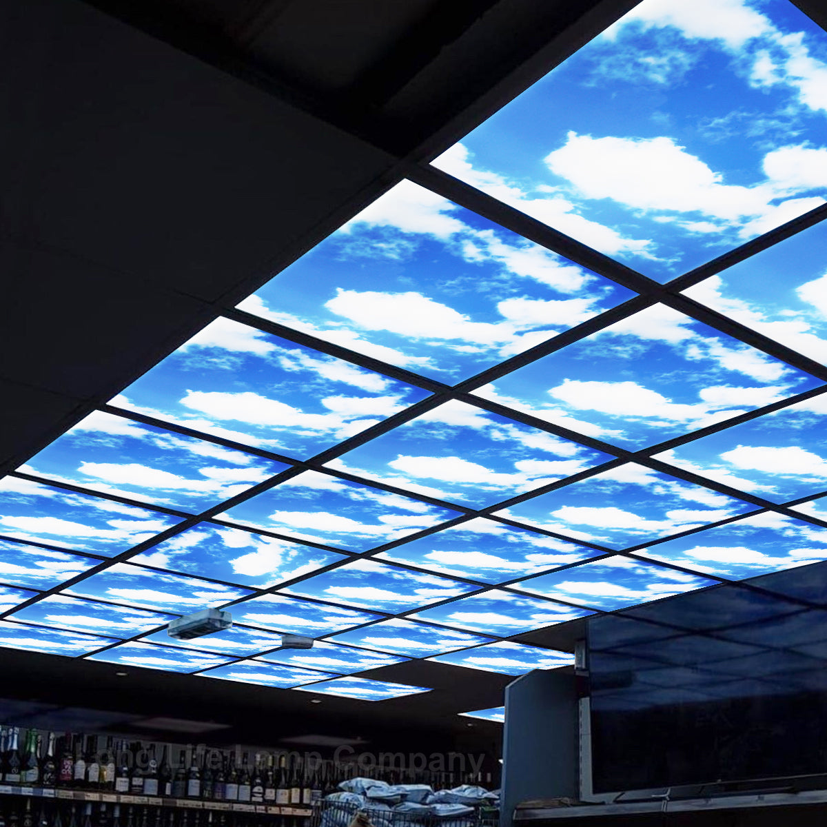 Dimmable 40w Sky LED Recessed Ceiling Panel 600 X 600 Cloud Scene SKY01 With Dimmable Transformer