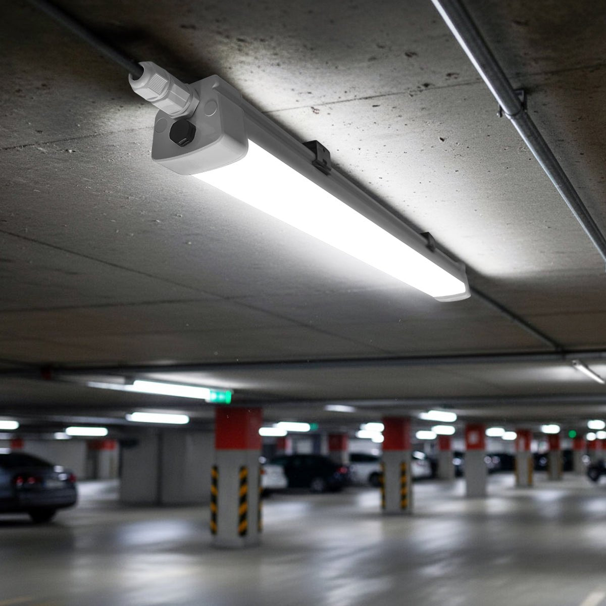 18w 2ft Industrial LED Batten Tube Light IP Rated Cool White T8 Fluorescent Replacement - Energy Light Bulbs - Free delivery on all orders