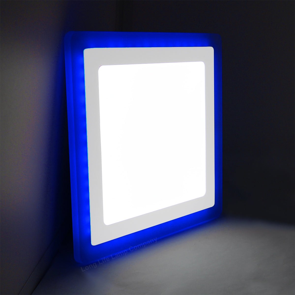 18w + 6w Square Recessed LED Ceiling Panel Light Dual Colour Cool White/Blue - Energy Light Bulbs - Free delivery on all orders