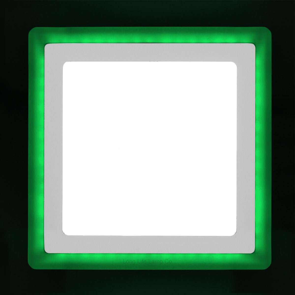 18w + 6w Square Recessed LED Ceiling Panel Light Dual Colour Cool White/Green - Energy Light Bulbs - Free delivery on all orders