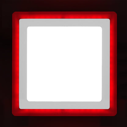 18w + 6w Square Recessed LED Ceiling Panel Light Dual Colour Cool White/Red - Energy Light Bulbs - Free delivery on all orders