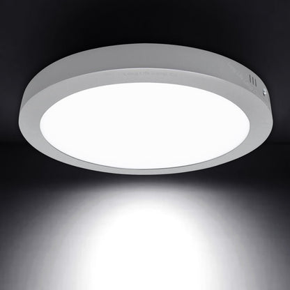 18w LED 6500K Round Surface Mount Ceiling Panel Cool White - Energy Light Bulbs - Free delivery on all orders