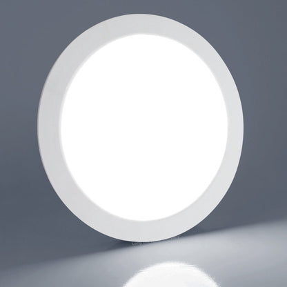 18W LED Back Lit Round Recessed Ceiling Panel Light Cool White 6500k - Energy Light Bulbs - Free delivery on all orders