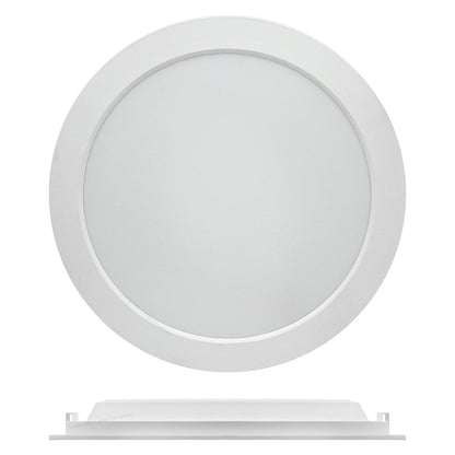 18W LED Back Lit Round Recessed Ceiling Panel Light Cool White 6500k - Energy Light Bulbs - Free delivery on all orders