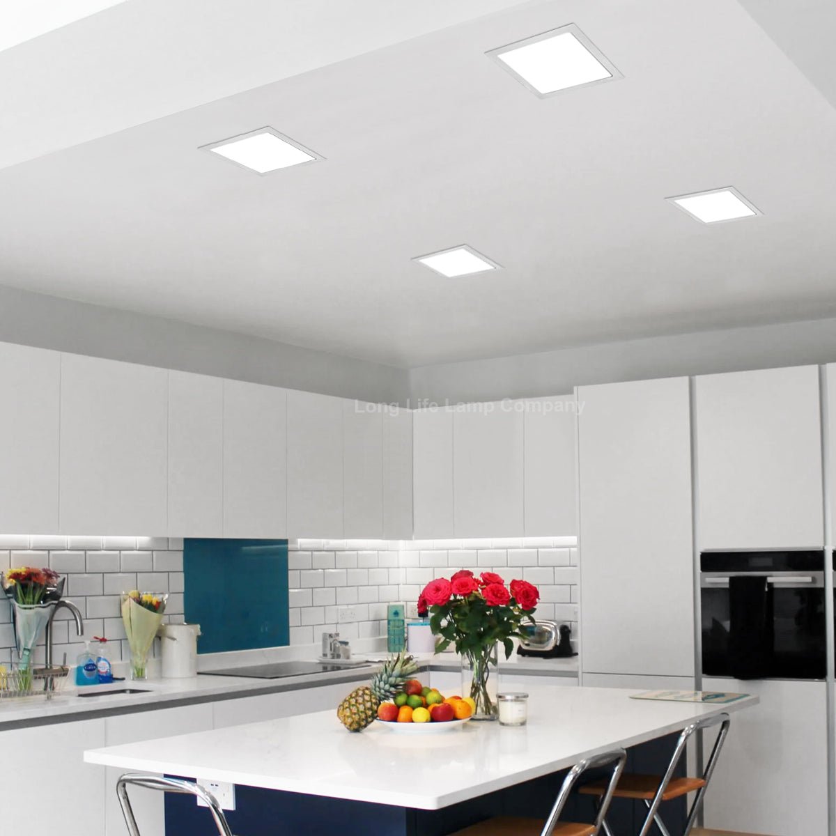 18W LED Back Lit Square Recessed Ceiling Panel Light Cool White 6500k 225 x 225 - Energy Light Bulbs - Free delivery on all orders
