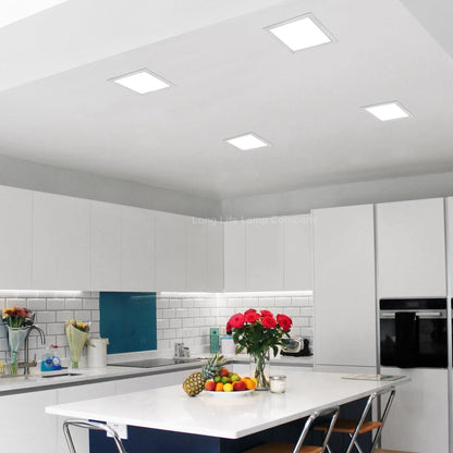 18W LED Back Lit Square Recessed Ceiling Panel Light Cool White 6500k 225 x 225 - Energy Light Bulbs - Free delivery on all orders