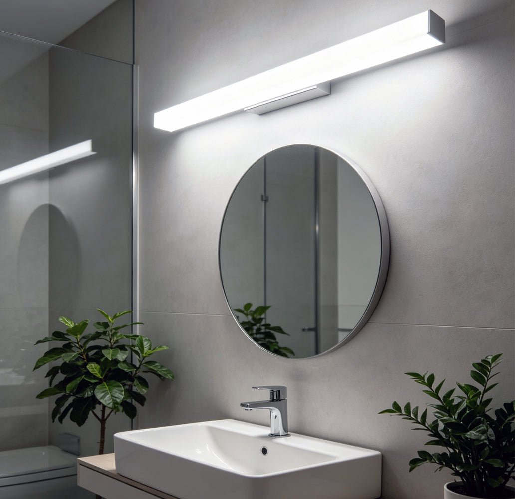 18W LED Mirror Wall Light IP44 6500K Cool White