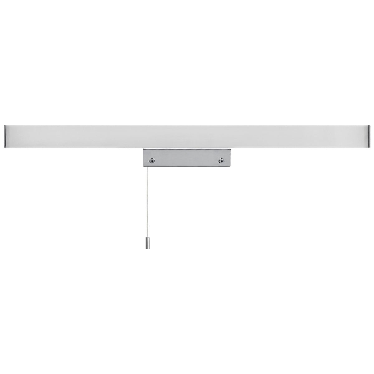 IP44 rated LED bathroom wall light installed above a mirror