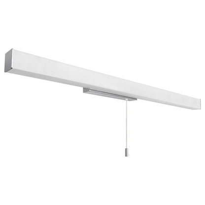 18W LED bathroom mirror wall light with pull cord and chrome finish