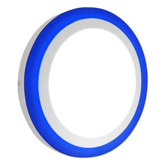 18w LED Ceiling Light Cool White with Blue Ambient Ring Surface Mount - Energy Light Bulbs - Free delivery on all orders