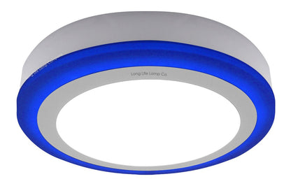 18w LED Ceiling Light Cool White with Blue Ambient Ring Surface Mount - Energy Light Bulbs - Free delivery on all orders
