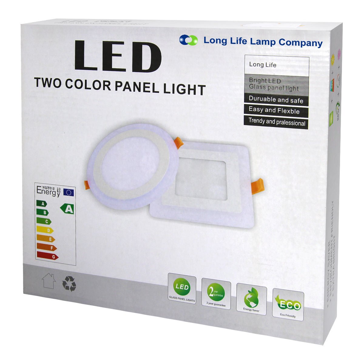 18w LED Ceiling Light Cool White with Blue Ambient Ring Surface Mount - Energy Light Bulbs - Free delivery on all orders