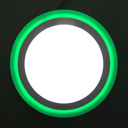 18w LED Ceiling Light Cool White with Green Ambient Ring Surface Mount - Energy Light Bulbs - Free delivery on all orders