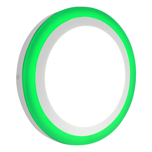 18w LED Ceiling Light Cool White with Green Ambient Ring Surface Mount - Energy Light Bulbs - Free delivery on all orders