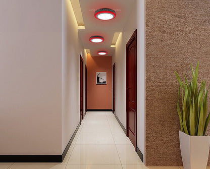 18w LED Ceiling Light Cool White with Red Ambient Ring Surface Mount - Energy Light Bulbs - Free delivery on all orders