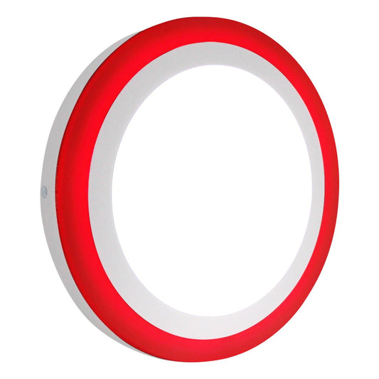 18w LED Ceiling Light Cool White with Red Ambient Ring Surface Mount - Energy Light Bulbs - Free delivery on all orders