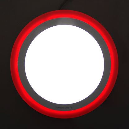 18w LED Ceiling Light Cool White with Red Ambient Ring Surface Mount - Energy Light Bulbs - Free delivery on all orders