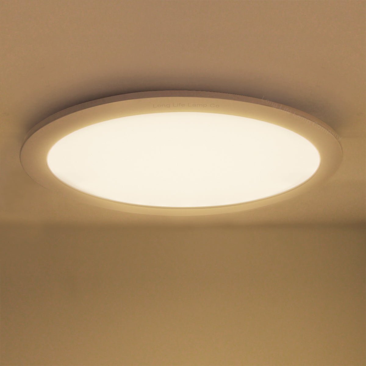 18w LED Round Recessed Ceiling Flat Panel Down Light Ultra Slim 3500K Warm White - Energy Light Bulbs - Free delivery on all orders