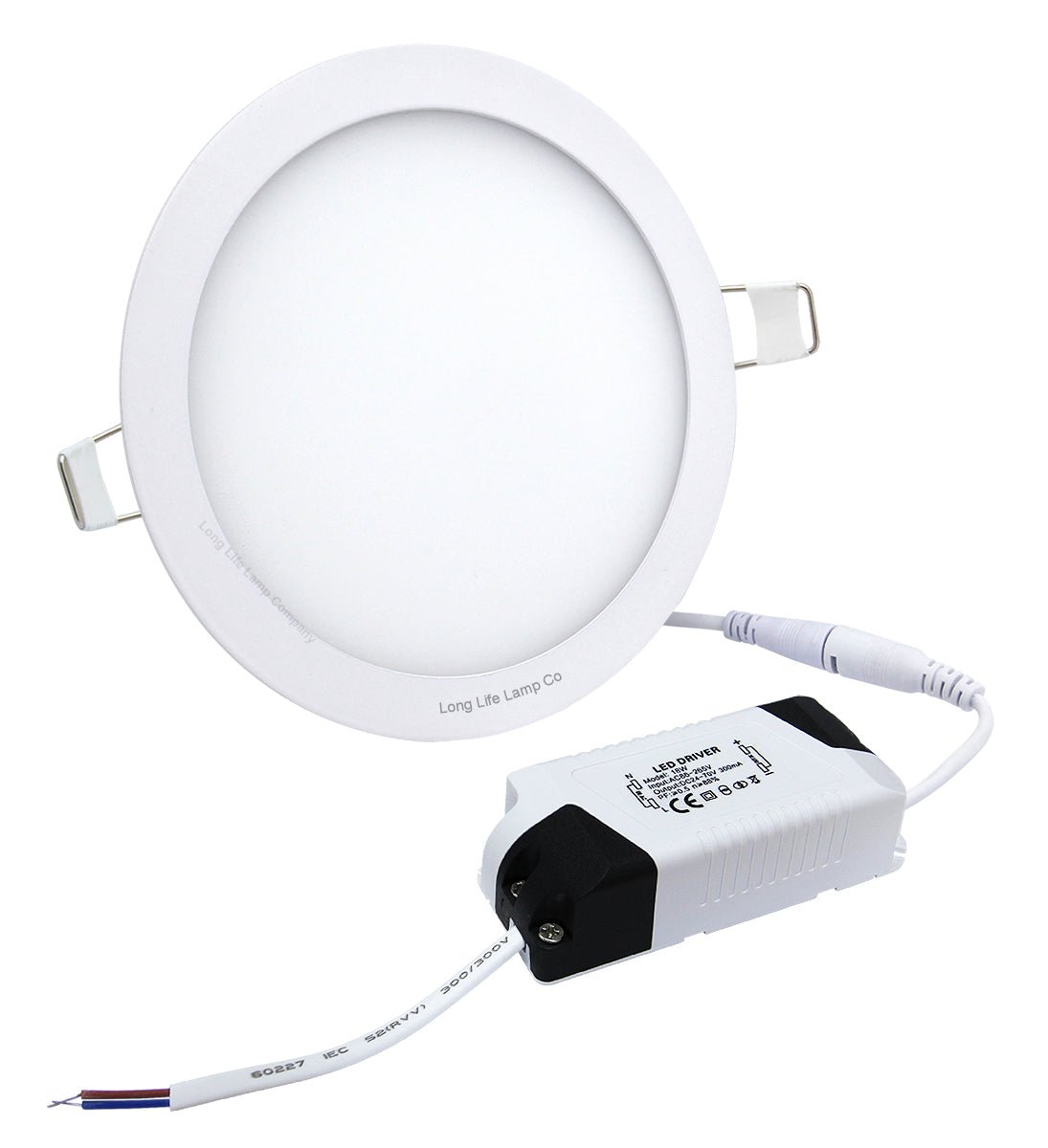 18w LED Round Recessed Ceiling Flat Panel Down Light Ultra Slim 3500K Warm White - Energy Light Bulbs - Free delivery on all orders