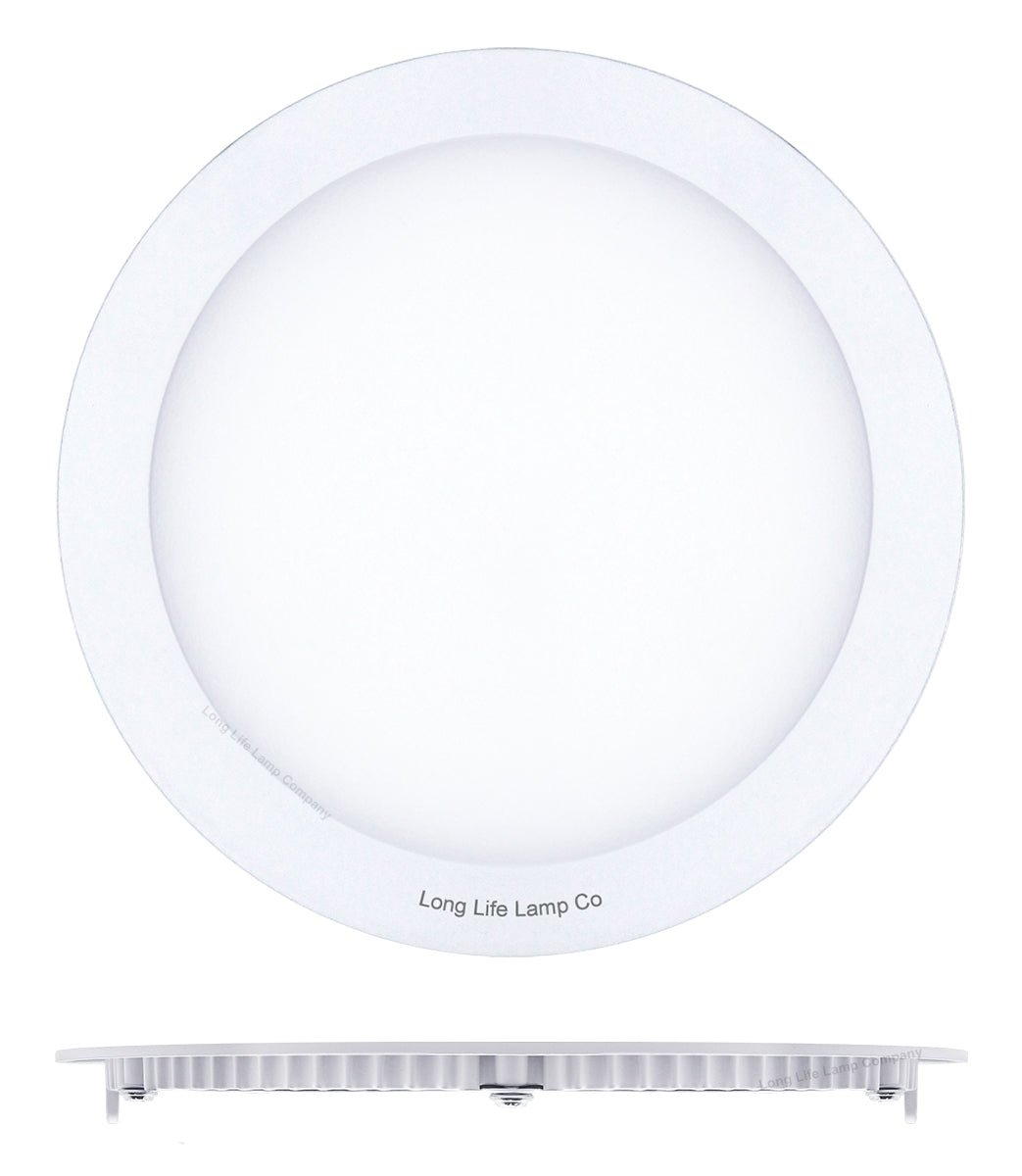 18w LED Round Recessed Ceiling Flat Panel Down Light Ultra Slim 3500K Warm White - Energy Light Bulbs - Free delivery on all orders