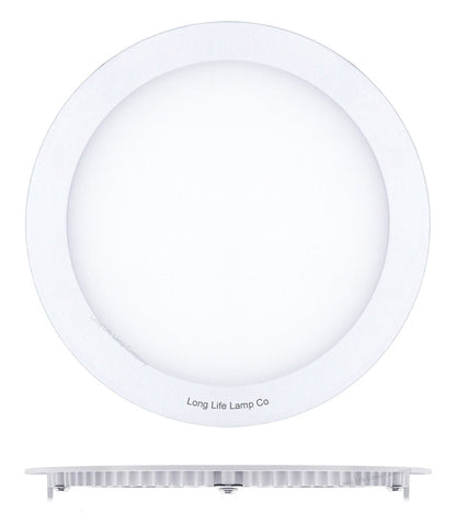 18w LED Round Recessed Ceiling Flat Panel Down Light Ultra Slim 3500K Warm White - Energy Light Bulbs - Free delivery on all orders