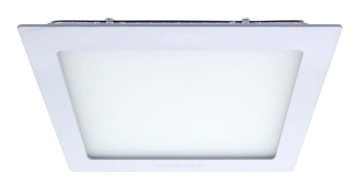 18w LED Square Recessed Ceiling Flat Panel Warm White 2700K - Energy Light Bulbs - Free delivery on all orders