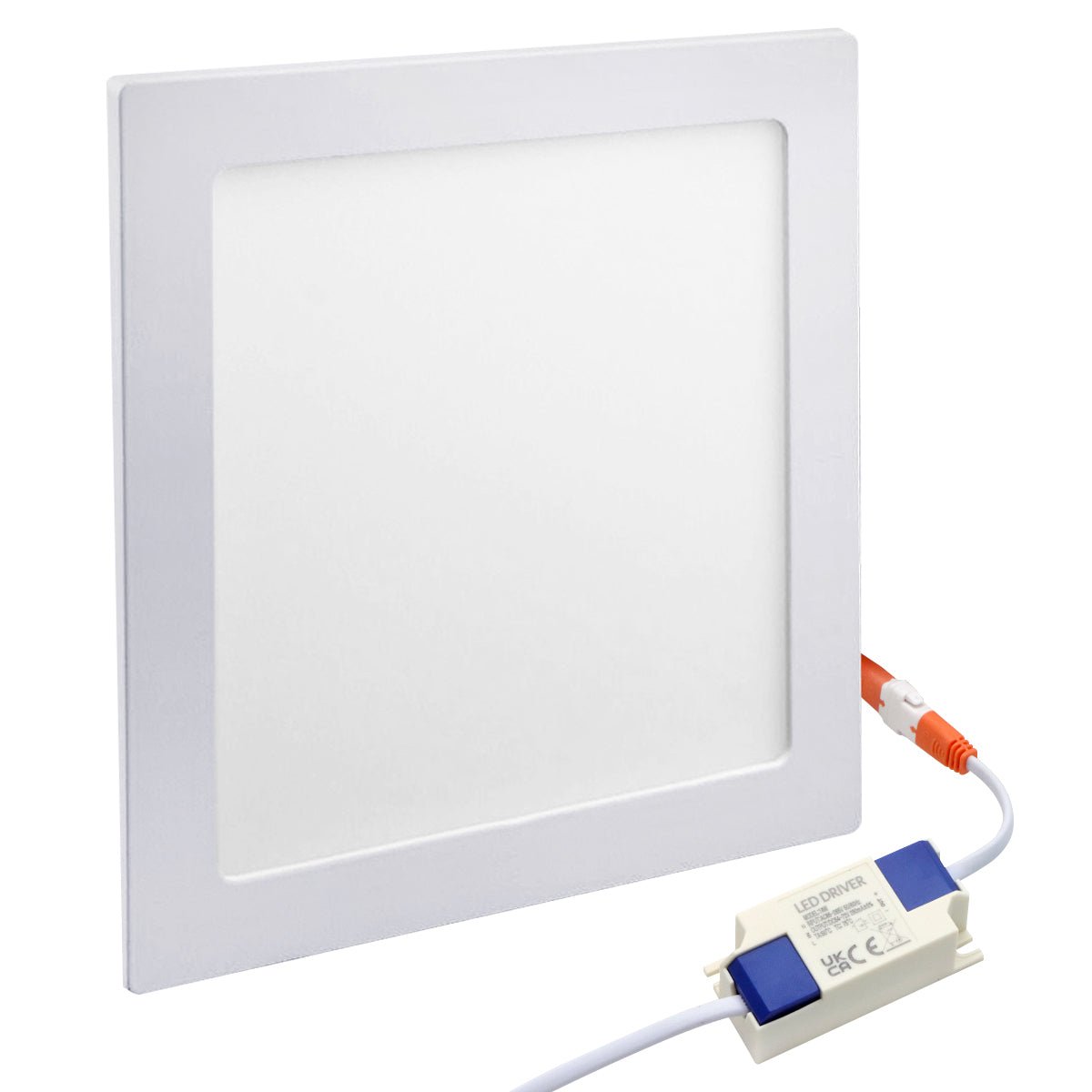 18w LED Square Recessed Ceiling Panel Cool White 6500K - Energy Light Bulbs - Free delivery on all orders
