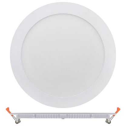 18w Recessed LED Round Panel Light 6500K Continuous Running Hours Philips Driver - Energy Light Bulbs - Free delivery on all orders
