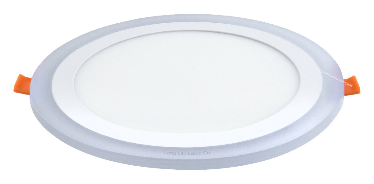 18w Round LED Ceiling Light Panel Cool White with 6w RGB Colour Changing Ambient Ring Remote Controlled - Energy Light Bulbs - Free delivery on all orders
