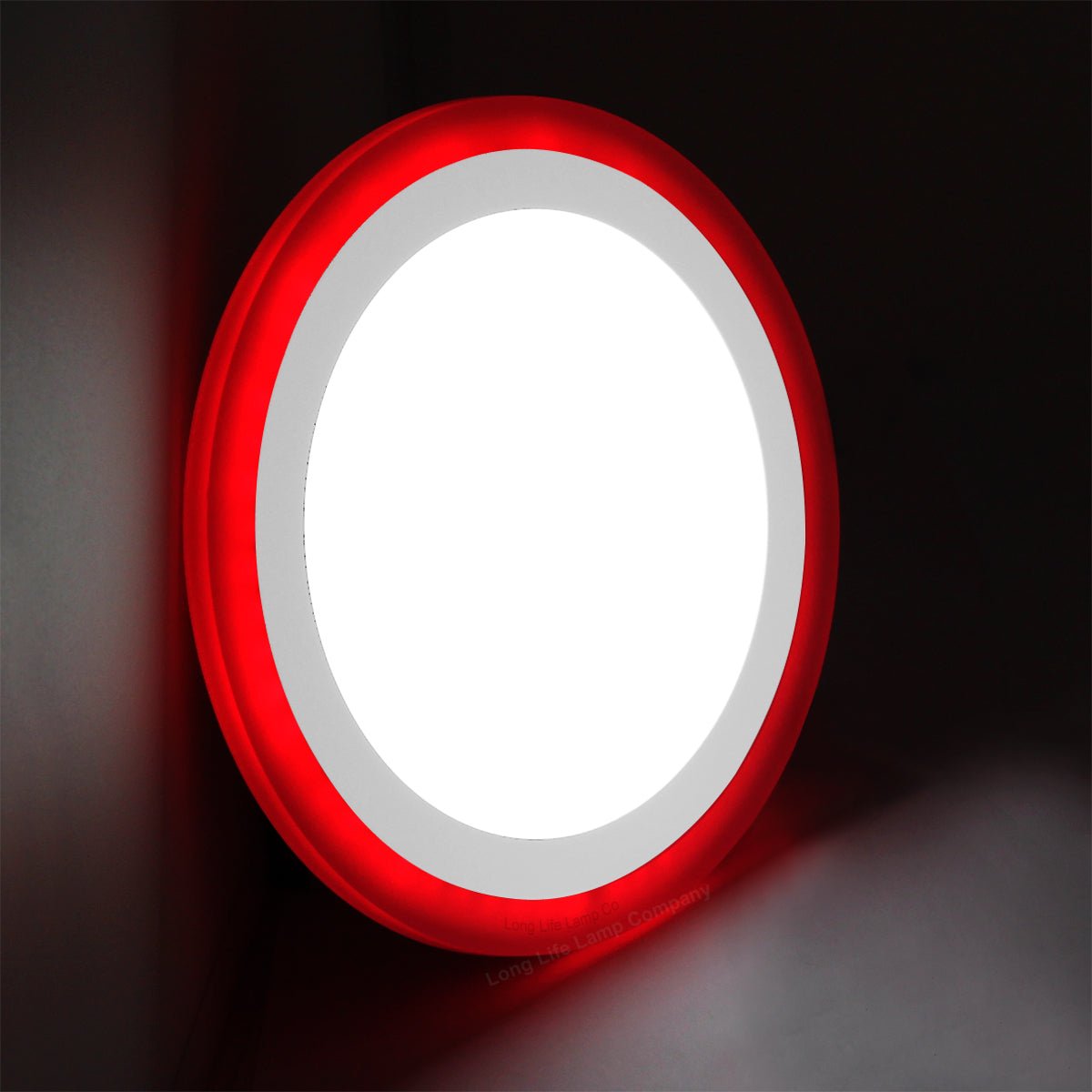 18w Round Recessed LED Ceiling Panel Light Dual Colour Cool White Red Ring - Energy Light Bulbs - Free delivery on all orders