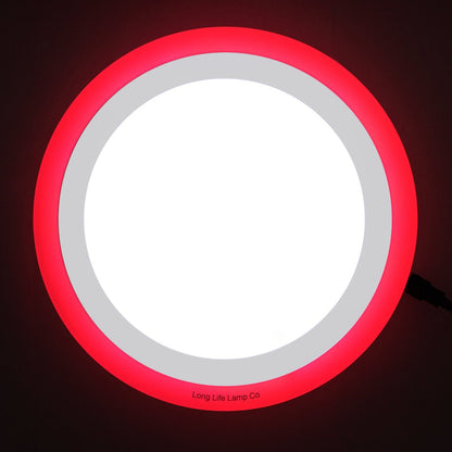 18w Round Recessed LED Ceiling Panel Light Dual Colour Cool White Red Ring - Energy Light Bulbs - Free delivery on all orders