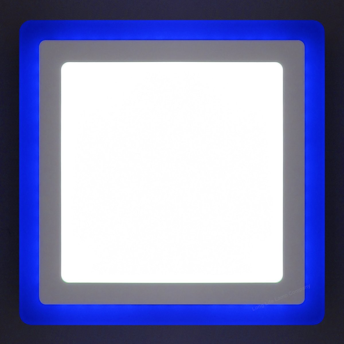 18w Square LED Ceiling Light Cool White with Blue Ambient Ring Surface Mount - Energy Light Bulbs - Free delivery on all orders
