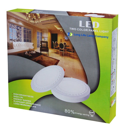 18w Square LED Ceiling Light Cool White with Blue Ambient Ring Surface Mount - Energy Light Bulbs - Free delivery on all orders