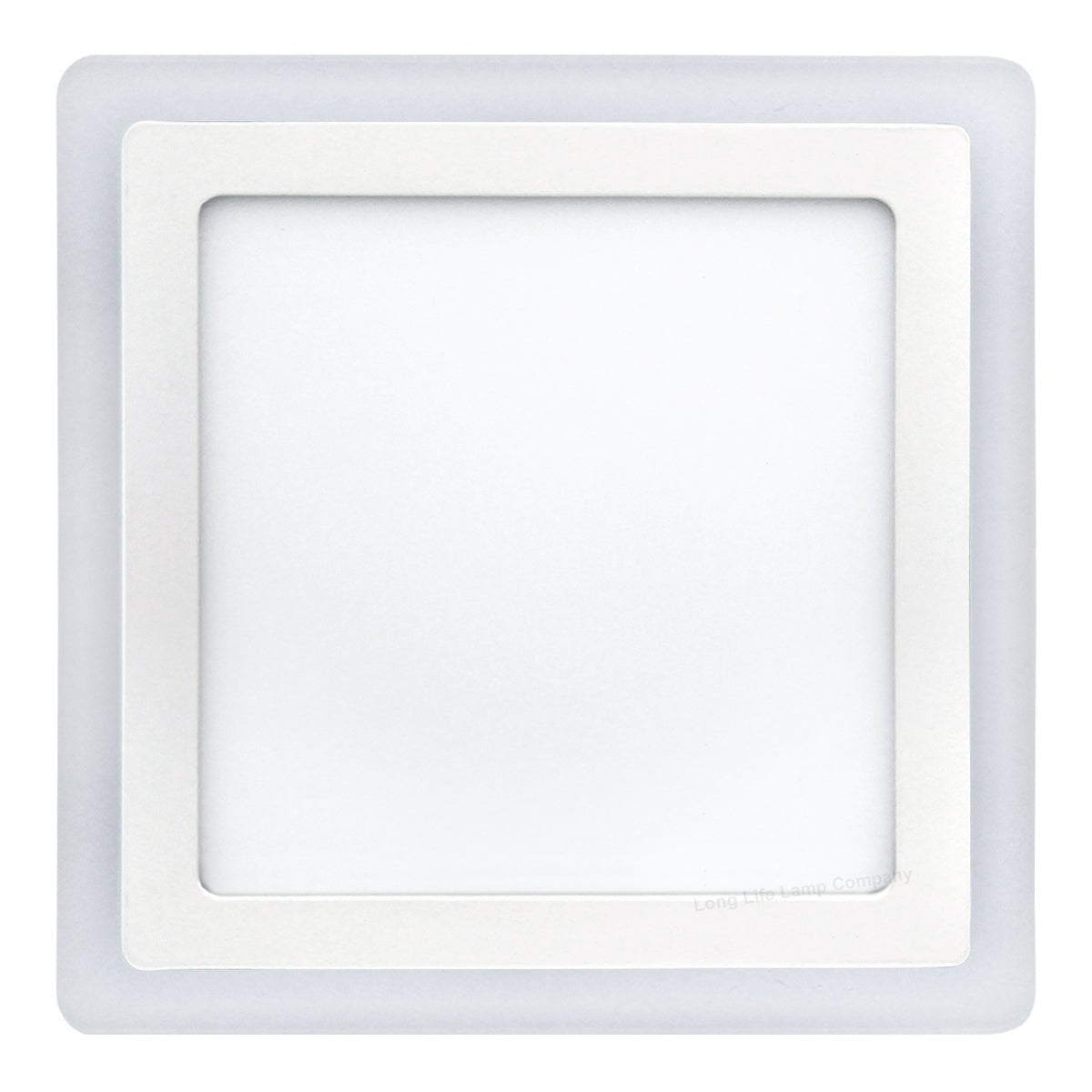 18w Square LED Ceiling Light Cool White with Blue Ambient Ring Surface Mount - Energy Light Bulbs - Free delivery on all orders