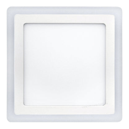 18w Square LED Ceiling Light Cool White with Blue Ambient Ring Surface Mount - Energy Light Bulbs - Free delivery on all orders