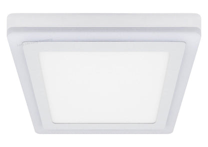 18w Square LED Ceiling Light Cool White with Red Ambient Ring Surface Mount - Energy Light Bulbs - Free delivery on all orders