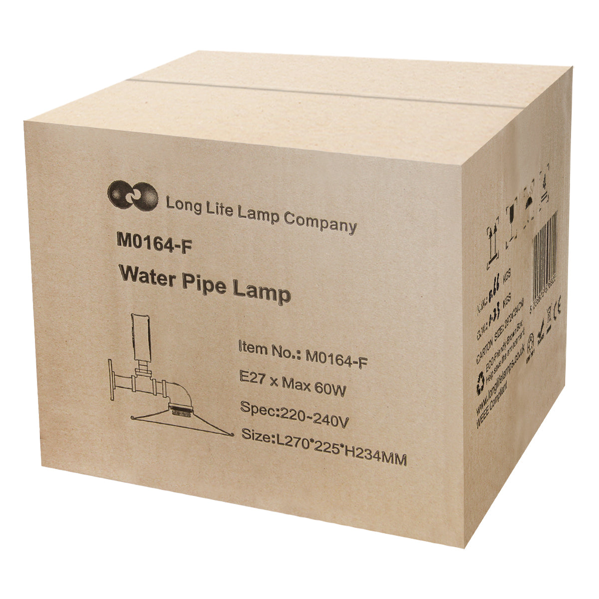 Industrial Water Pipe Wall Light with Pressure Gauge