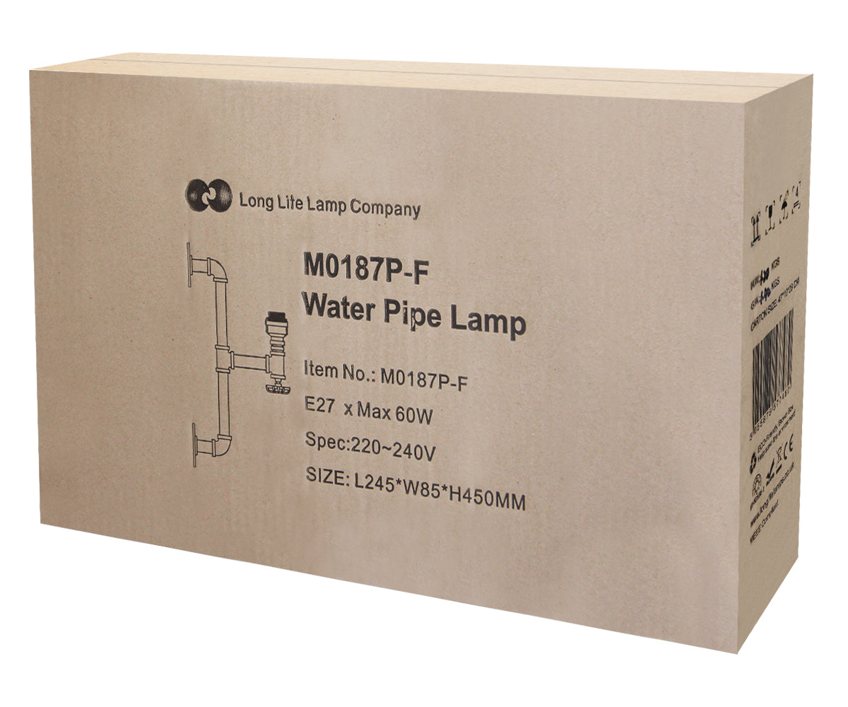Retro Vintage Industrial Water Pipe Wall Light M0187P - Free delivery on all orders