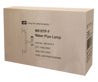 Retro Vintage Industrial Water Pipe Wall Light M0187P - Free delivery on all orders